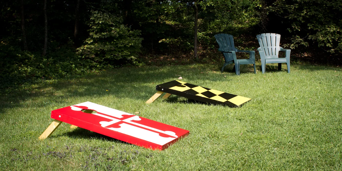 Maryland Flag Cornhole Boards