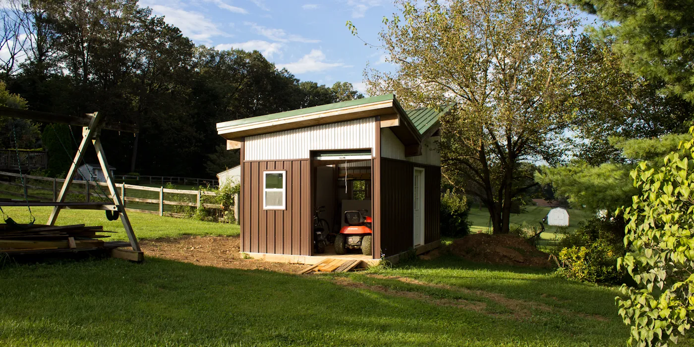 Rainwater-Harvesting Shed